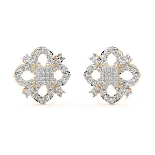 Donal Round Diamond Stud Earrings