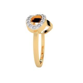 Heart Infinity Design Diamond Ring