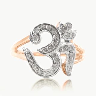 Namah Om Diamond Ring