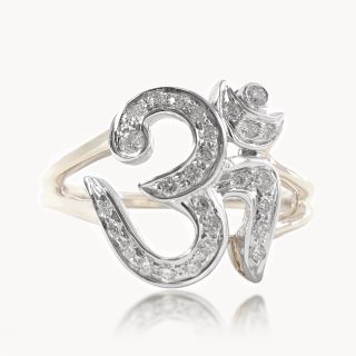 Namah Om Diamond Ring