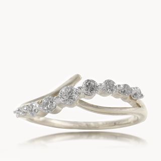 Eterna Wave Diamond Engagement Ring