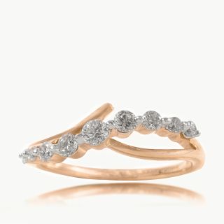 Eterna Wave Diamond Engagement Ring