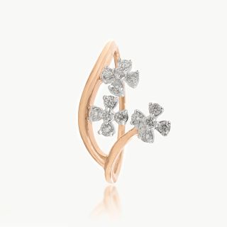 Floral Cascade Diamond Ring