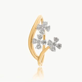 Floral Cascade Diamond Ring