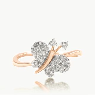 Crystal Wings Diamond Ring