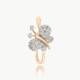 Crystal Wings Diamond Ring