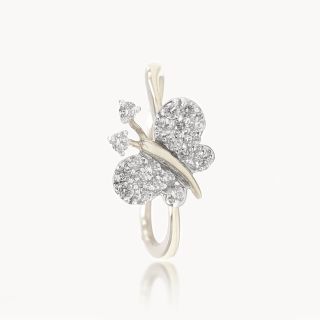 Crystal Wings Diamond Ring
