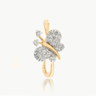 Crystal Wings Diamond Ring