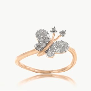 Crystal Wings Diamond Ring