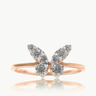 Little Butterfly Diamond Ring