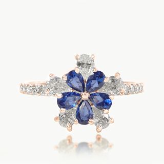 Blue Heirloom Engagement Ring