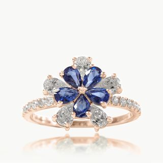 Blue Heirloom Engagement Ring