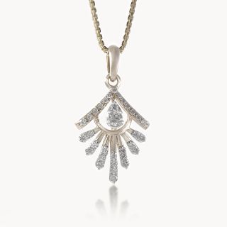 Aurora Flare Diamond Pendant