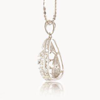 Triangular Snowflake Dimaond Pendant