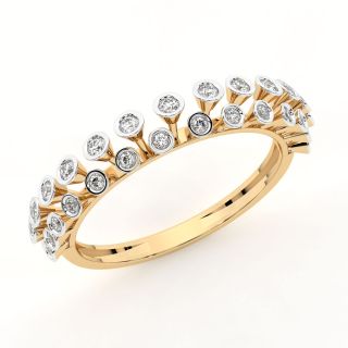 Mira Round Diamond Dainty Ring