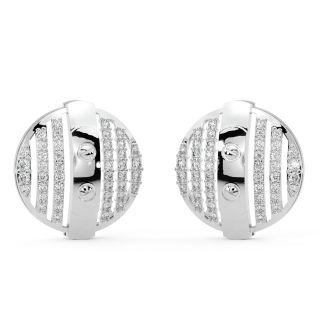 Bethany Round Diamond Stud Earrings