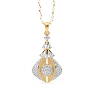 Gunnar Round Diamond Office Wear Pendant