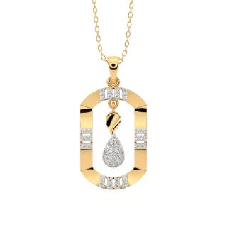 Barend Round Diamond Office Wear Pendant