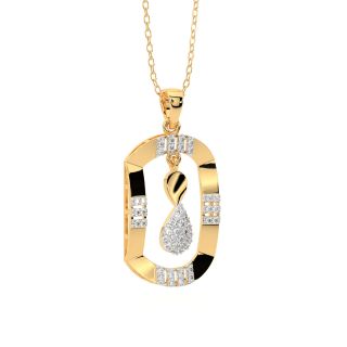 Barend Round Diamond Office Wear Pendant