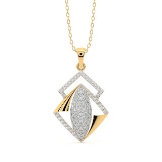 Alvis Round Diamond Office Wear Pendant