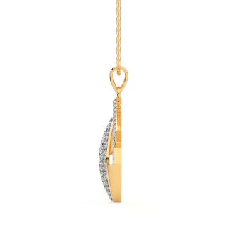 Alvis Round Diamond Office Wear Pendant