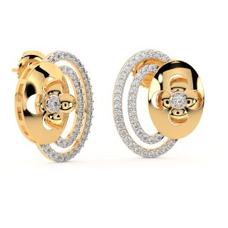 Doe Round Diamond Stud Earrings