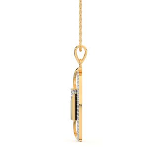 Kristian Round Diamond Office Wear Pendant