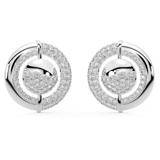 Dade Round Diamond Stud Earrings