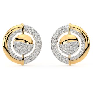 Dade Round Diamond Stud Earrings