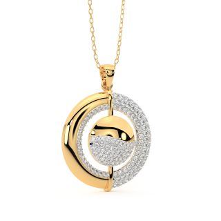 Jena Round Diamond Office Wear Pendant