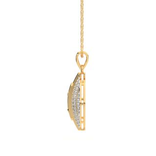 Faina Round Diamond Office Wear Pendant