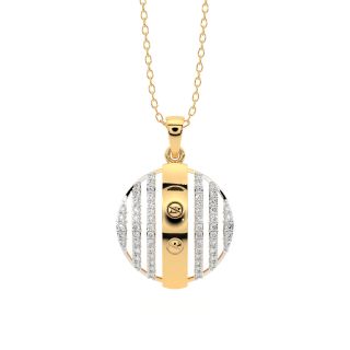 Faina Round Diamond Office Wear Pendant