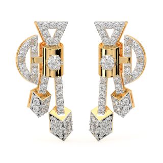 Sharay Round Diamond Stud Earrings