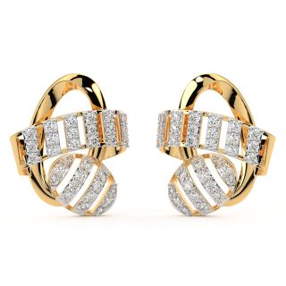 Terro Round Diamond Stud Earrings