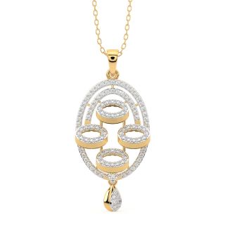 Stefan Round Diamond Office Wear Pendant