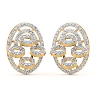 Twila Round Diamond Stud Earrings