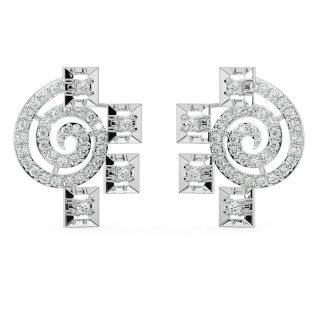Jagur Round Diamond Stud Earrings