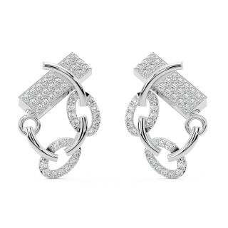 Shian Round Diamond Stud Earrings