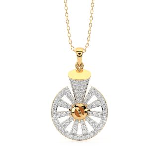 Hermon Round Diamond Office Wear Pendant