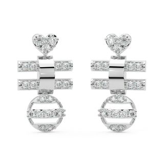 Acton Round Diamond Stud Earrings