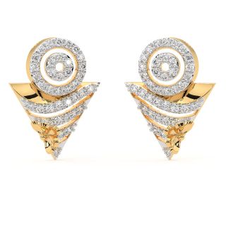 Aneya Round Diamond Stud Earrings