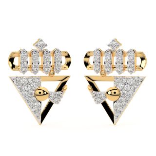 Thom Round Diamond Stud Earrings