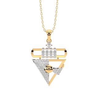 Svein Round Diamond Office Wear Pendant