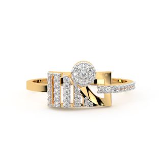 Nasim Round Diamond Dainty Ring