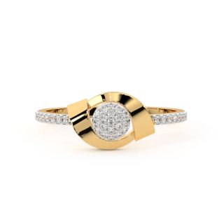 Alanna Round Diamond Dainty Ring