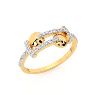 Glen Round Diamond Dainty Ring