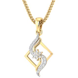 Vivian Round Diamond Office Wear Pendant