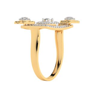 Rectangle Design Diamond Ring