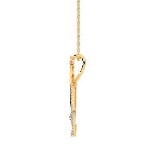 Gold Designer Diamond Pendant