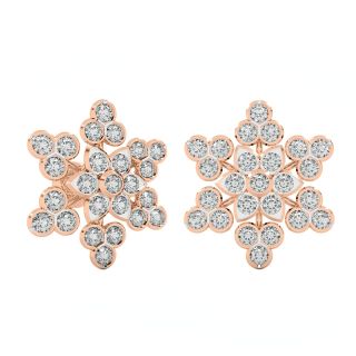 Leo Star Designer Diamond Earrings